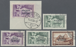 O/**/Br Schweiz: 1870 (ca.) - 2008, Meist Doppelt Geführte Sammlung In 8 Großen Alben Und Einer Mappe, Mit B - Unused Stamps