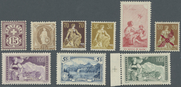 **/* Schweiz: 1900-1951: Umfangreiche Sammlung Von Marken Und Blocks, Ganz überwiegend Postfrisch, Wenige - Neufs