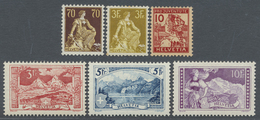 **/* Schweiz: 1908/1960 Ca.: Posten Mit Hunderten Und Hunderten Von Postfrischer, Anfangs Ungebrauchter M - Neufs
