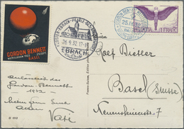 Br/GA Schweiz: 1909/1976, Schweiz Und Etwas Liechtenstein, Lot Von 213 Ballonpost-Briefen/-Karten, Dabei G - Nuovi