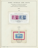 O Schweiz: 1945/2000, Nach Vordruck Komplette, Gestempelte Sammlung Mit Pax-Satz Und Blöcken Ab Block - Nuovi