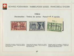 O/**/* Schweiz - Internationale Organisationen: 1933/2005, Sauberer Sammlungsbestand Von Ca. 165 PTT-Ankünd - Autres & Non Classés