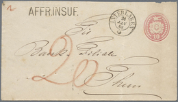 GA Schweiz - Ganzsachen: 1867-1920er Ca.: Rund 80 Gebrauchte Ganzsachen, Von Tübli-Umschlägen Bis Bunde - Stamped Stationery