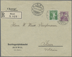 GA Schweiz - Privatganzsachen: 1908-1928 Ca.: Kollektion Von 18 Privatganzsachenumschlägen, Von 2 Rp. B - Postwaardestukken