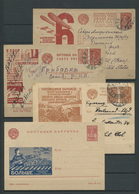 GA Sowjetunion - Ganzsachen: 1931 - 1940, Postal Stationary Covers And Post Cards: 6 Propaganda Items: - Ohne Zuordnung