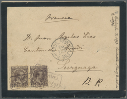 Br Spanien: 1843/1944: 29 Envelopes, Picture Postcards And Postal Stationeries Including Censored Mail, - Used Stamps