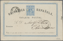 Br/GA Spanien: 1870/1960 (ca): 160 Covers And Postal Stationary, Including Censored Mail, Airmail, Etc. - Gebruikt