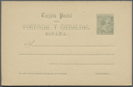 GA Spanien - Ganzsachen: 1890/1893, Posten Von 1077 Ganzsachenkarten, Gebraucht Und/oder Ungebraucht, D - 1850-1931
