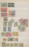 Brfst/O Türkei: 1865-1920, Ottoman Empire Cancellations Collection In Two Albums With Good Part All Arabic C - Lettres & Documents