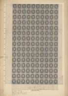 ** Türkei: 1870-80, Duloz Complete Sheets In Large Folder, Including 1876 5 Pres, 1/4 Pre, 1 1/4 Pres, - Briefe U. Dokumente