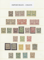 */(*) Türkei: 1876-1886, Crescent Issue Perf And Imperf Proofs And Four Color Trial Printings Of 25 Pia., - Briefe U. Dokumente