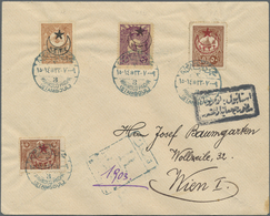 Br Türkei: 1913/1924, Group Of 39 Covers/cards (incl. Three Fronts), Mainly Philatelic Mail Bearing 191 - Brieven En Documenten