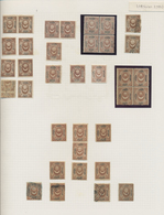 */O Türkei - Portomarken: 1865-1920, Postage Due Collectıon, Mint / Used Stamps Collection On Self Made - Timbres-taxe