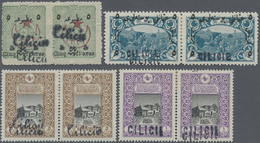 **/* Türkei - Cilicien: 1919-20, Cilicie Overprint Errors On 46 Mint Pairs, Fine And Very Scarce Offer Wi - 1920-21 Anatolië