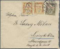 Br Ungarn: 1914/1916, 23 Covers Franked With Stamps From High Water Welfare Issue. Contains Registered - Lettres & Documents