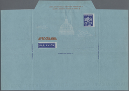 GA Vatikan - Ganzsachen: 1950/1980 (ca): Album With Ca. 10 Unfolded Varieties Of Vatican Aerogrammes, S - Postal Stationeries