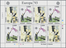 ** Weißrussland (Belarus): 1993, Europa (Marc Chagall), 400 Sets In 100 Little Sheets Of 4 Sets, All Mi - Belarus