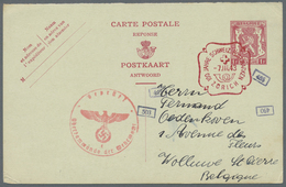 Br/(*) BENELUX: 1823/1943, Group Of Seven Better Entires, E.g. Four Belgien Reply Cards Returned From Switz - Andere-Europa