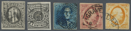 O BENELUX: 1849/1861, Used Lot Of 23 Stamps Of The Imperf. Issues, Comprising Netherlands 1st Issue 5c - Andere-Europa