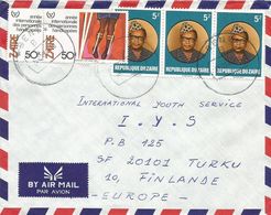 Zaire DRC Congo 1984 Beni Handicapped Year Mobutu Cover - Used Stamps