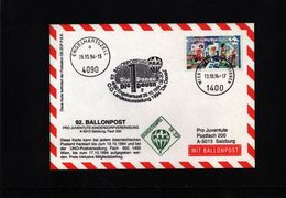Austria / Oesterreich 1994 Ballonpost Interesting Card - Per Palloni