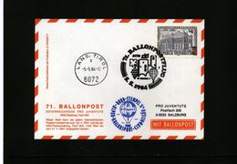 Austria / Oesterreich 1984 Ballonpost Interesting Card - Par Ballon