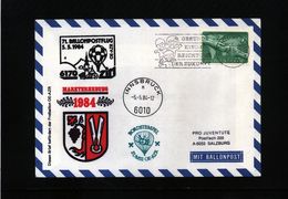 Austria / Oesterreich 1984 Ballonpost Interesting Cover - Balloon Covers