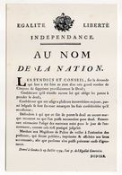 Histoire--29 Juillet 1794--FAC-SIMILE--Affiche De Genève"Au Nom De La Nation" Pendant La Période Révolutionnaire - Storia