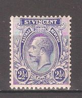St.Vincent 1926,KGV,2 1/2p,Sc 122,VF Mint Hinged* - St.Vincent (...-1979)