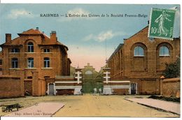 59 - RAISMES - L'entrée Des Usines De La Société Franco-Belge (carte Colorisée) - Raismes