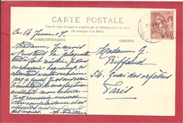 Y&T N°23 MONTE CARLO    Vers  FRANCE 1917  2 SCANS - Storia Postale