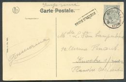 N°81 - 1 C. Obl. Sc BRUXELLES (NORD) Sur CV (La Grande Espinette - Ferme Gabiel Paysage) + Griffe RHODE-St-GENESE Vers K - Linear Postmarks