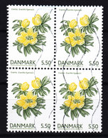 Denmark 2006 Mi. 1424     5.50 Kr Flower Blume Winterling Erantis Hyemalis 4-Block - Blocks & Kleinbögen