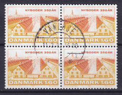 Denmark 1981 Mi. 729   1.60 (Kr) 350 Jahre Stadtteil Nyboder In Kopenhagen 4-Block VANLØSE Cds. - Blocks & Kleinbögen