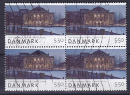 Denmark 2008 Mi. 1486  5.50 Kr The Royal Theatre Schauspielhaus Kopenhagen Copenhagen 4-block - Hojas Completas