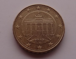 N. 41 ERRORE EURO !!! 10 CT. 2002 G GERMANIA DOPPIO BORDO !!! - Variétés Et Curiosités