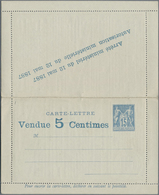 GA Thematik: Anzeigenganzsachen / Advertising Postal Stationery: 1887, France. Advertising Letter Card - Zonder Classificatie