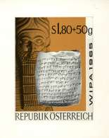 Thematik: Druck / Printing: 1965, Austria. Original Artist's Painting By Prof. Otto Stefferl For The - Ohne Zuordnung