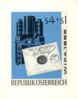 Thematik: Druck / Printing: 1965, Austria. Original Artist's Painting By Prof. Otto Stefferl For The - Ohne Zuordnung