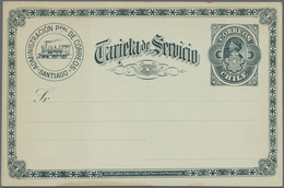 GA Thematik: Eisenbahn / Railway: 1892, Chile. Officiale Postcard (carton Color: White) Without Face Va - Treni