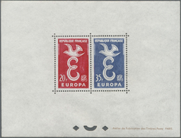 ** Thematik: Europa / Europe: 1958, France. EUROPA Issue (2 Values) As A Collective DeLuxe Sheet. Mint, - Idées Européennes