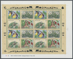 ** Thematik: Flora, Botanik / Flora, Botany, Bloom: 1996, UN Vienna. Imperforate Pane Of 4 Sets Of 4 Sh - Sonstige & Ohne Zuordnung