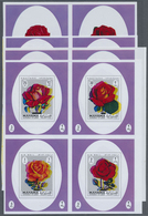 ** Thematik: Flora-Rosen / Flora-roses: 1972 (ca.), AJMAN-MANAMA: Roses Unissued Complete Set Of Eight - Rosen