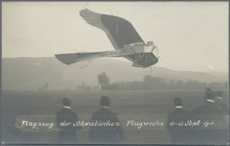 Thematik: Flugzeuge, Luftfahrt / Airoplanes, Aviation: 1911, SCHWÄBISCHE FLUGWOCHE 10.-13.9., Schauf - Flugzeuge