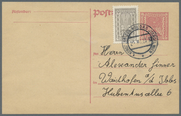 GA Thematik: Judaika / Judaism: 1923 (20.8.), Österreich, Postkarte 200 Kr. Rosa Mit 100 Kr. Grau Zufra - Non Classés