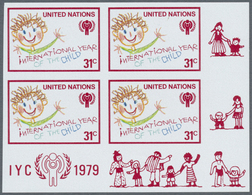 ** Thematik: Kinder / Children: 1979, UNO NEW YORK: International Year Of The Child Set Of Two Values I - Autres & Non Classés