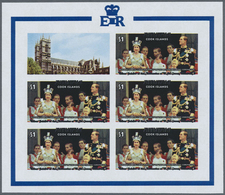 ** Thematik: Königtum, Adel / Royalty, Nobility: 1977, AITUTAKI: Silver Jubilee Of Coronation Of QEII C - Familles Royales