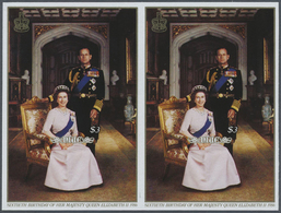 ** Thematik: Königtum, Adel / Royalty, Nobility: 1986, NIUE: 60th Birthday Of QEII $3 Miniature Sheet S - Case Reali