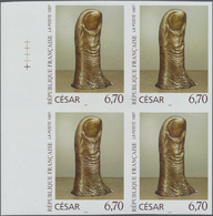 ** Thematik: Kunst / Art: 1997, France. IMPERFORATE Block Of 4 For The Stamp 6.70fr "The Thumb, Polishe - Other & Unclassified