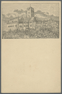 GA Thematik: Luther: 1885 (ca), Dt. Reich. Privat-Postkarte 5 Pfge Mit Rs. Oben Bildzudruck "Wartburg". - Teologi